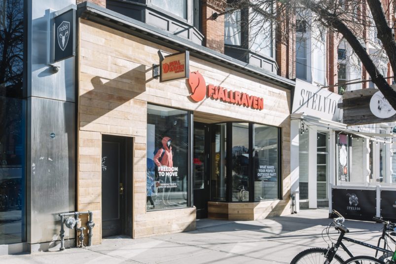 fjallraven toronto retail construction and retail fit up